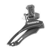 Переключатель передний Shimano TZ30: верхняя тяга, хомут 31.8, 42T, Без упаковки