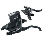 Моноблок Shimano M410 Alivio: левый/правый 3x8 скоростей +трос и оплетка, цвет чёрный