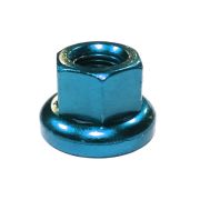 Гайка Mr.control M-FXS для оси Fix Gear, закалённая сталь, M10X1.0, L:14,6мм, синяя
