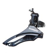 Переключатель передний Shimano TZ30: нижняя тяга, хомут 28.6, 42T, Без упаковки