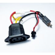 Разем питания АКБ с проводкой 3pin  мама