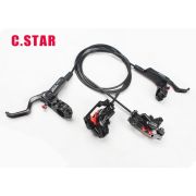 Тормоз дисковый гидравлический C-Star Radius black перед/зад комплект
